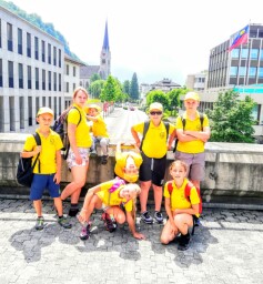 Our camp-kids in Vaduz (Liechtenstein)